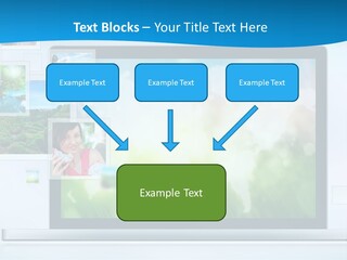 A Computer Screen With A Bunch Of Pictures On It PowerPoint Template