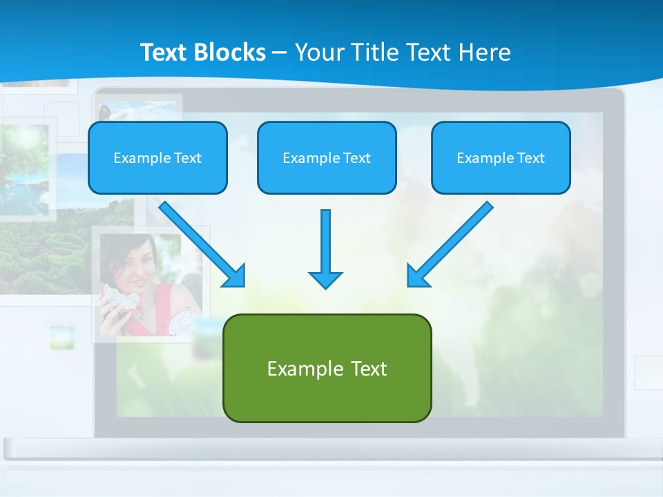 A Computer Screen With A Bunch Of Pictures On It PowerPoint Template