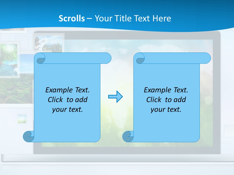 A Computer Screen With A Bunch Of Pictures On It PowerPoint Template