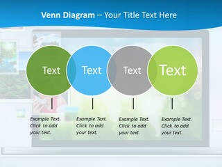 A Computer Screen With A Bunch Of Pictures On It PowerPoint Template
