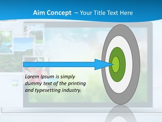 A Computer Screen With A Bunch Of Pictures On It PowerPoint Template