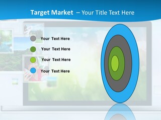 A Computer Screen With A Bunch Of Pictures On It PowerPoint Template