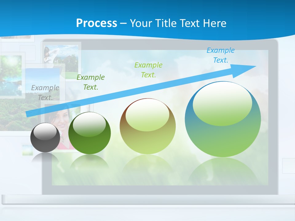 A Computer Screen With A Bunch Of Pictures On It PowerPoint Template