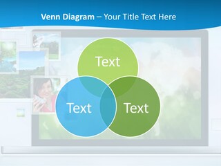 A Computer Screen With A Bunch Of Pictures On It PowerPoint Template