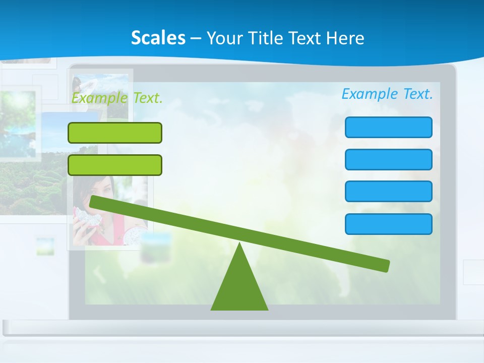A Computer Screen With A Bunch Of Pictures On It PowerPoint Template