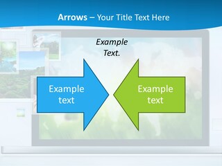 A Computer Screen With A Bunch Of Pictures On It PowerPoint Template