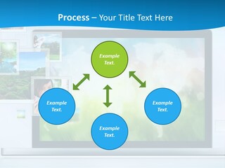 A Computer Screen With A Bunch Of Pictures On It PowerPoint Template