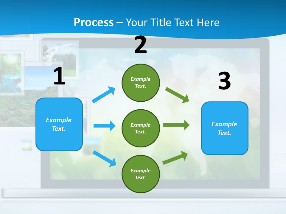 A Computer Screen With A Bunch Of Pictures On It PowerPoint Template