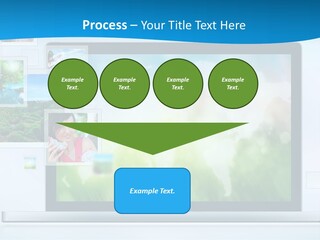 A Computer Screen With A Bunch Of Pictures On It PowerPoint Template