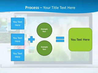 A Computer Screen With A Bunch Of Pictures On It PowerPoint Template