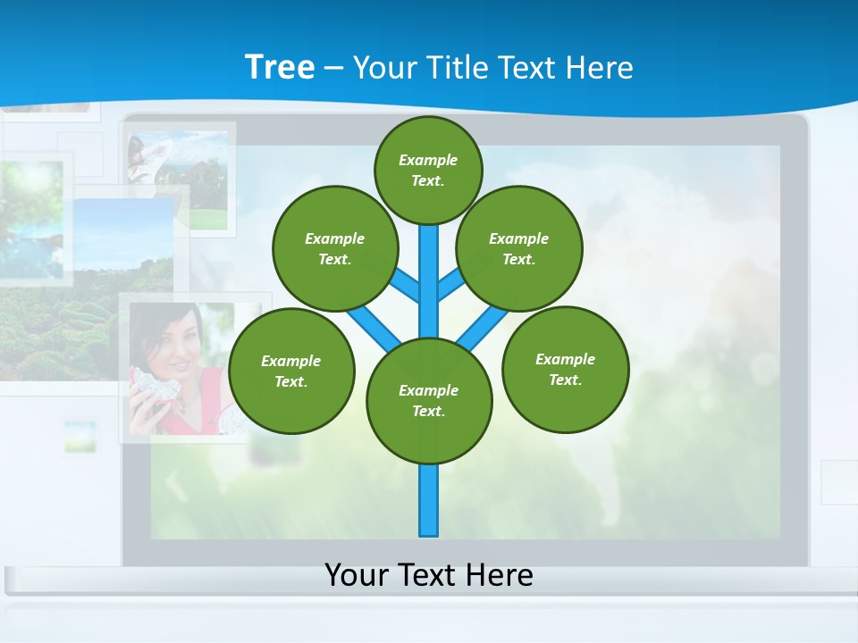 A Computer Screen With A Bunch Of Pictures On It PowerPoint Template