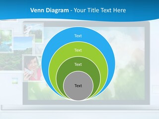 A Computer Screen With A Bunch Of Pictures On It PowerPoint Template