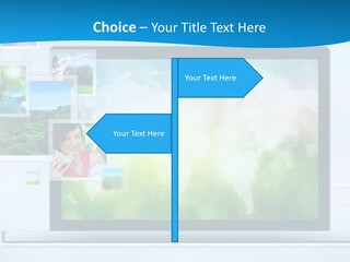 A Computer Screen With A Bunch Of Pictures On It PowerPoint Template