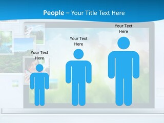 A Computer Screen With A Bunch Of Pictures On It PowerPoint Template