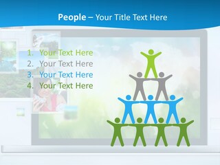 A Computer Screen With A Bunch Of Pictures On It PowerPoint Template