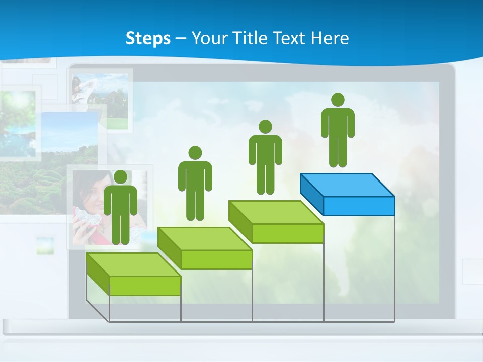 A Computer Screen With A Bunch Of Pictures On It PowerPoint Template