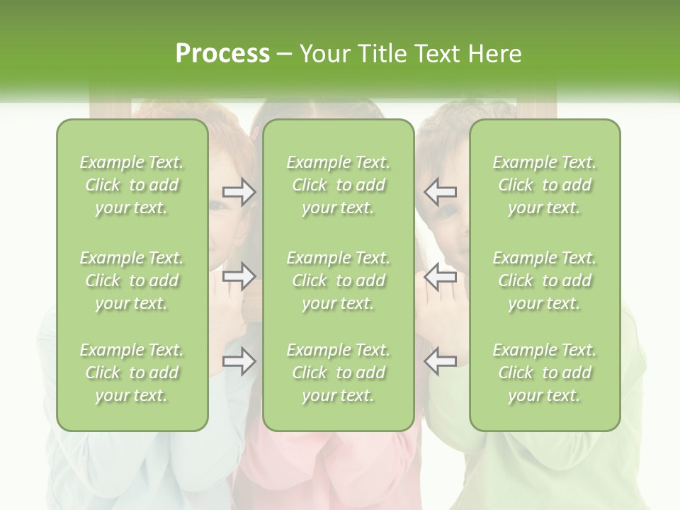 A Group Of Children Holding Up A Picture Frame PowerPoint Template