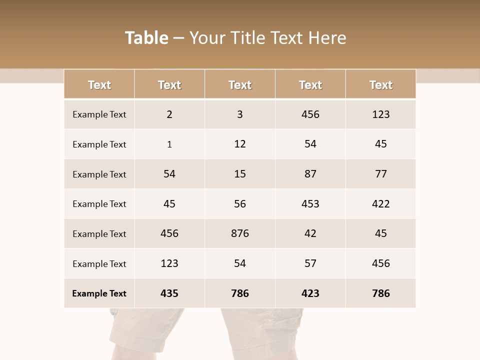 A Man In A Blue Shirt And Khaki Shorts Is Giving A Thumbs Up PowerPoint Template