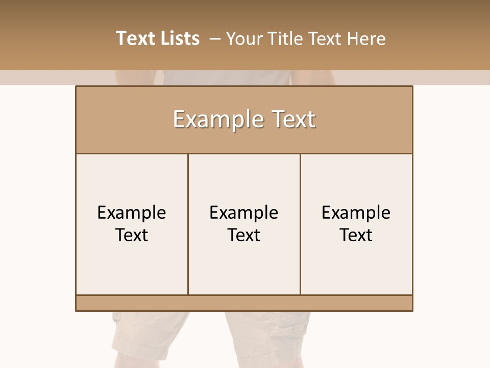 A Man In A Blue Shirt And Khaki Shorts Is Giving A Thumbs Up PowerPoint Template