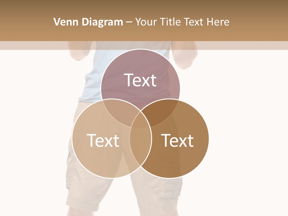 A Man In A Blue Shirt And Khaki Shorts Is Giving A Thumbs Up PowerPoint Template