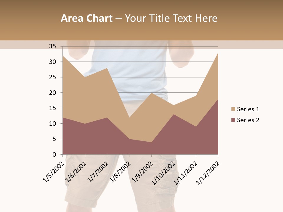 A Man In A Blue Shirt And Khaki Shorts Is Giving A Thumbs Up PowerPoint Template