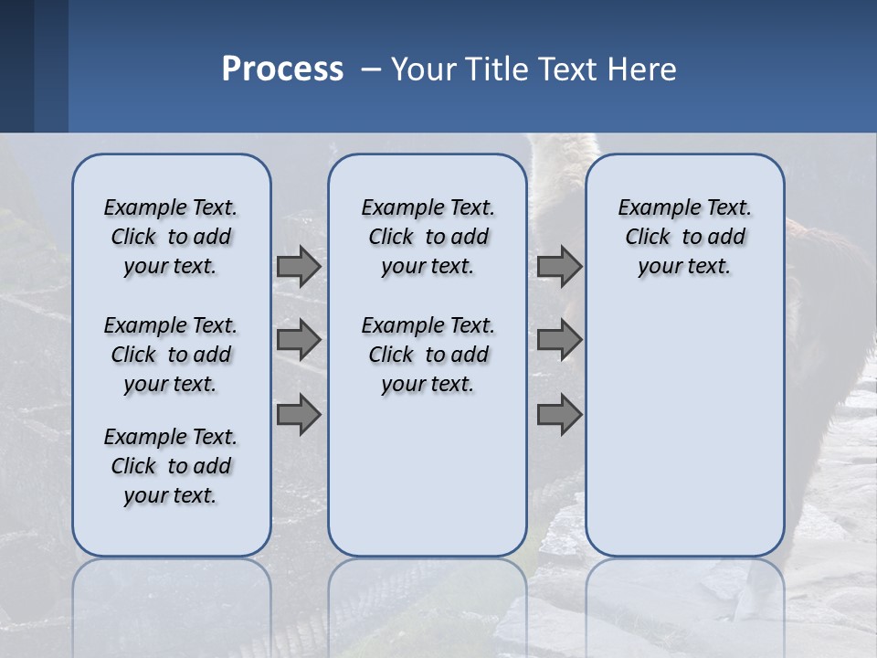 A Llama Standing On Top Of A Mountain PowerPoint Template