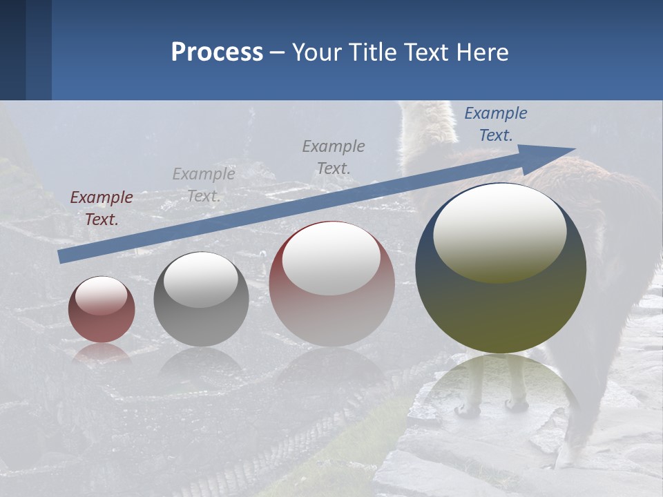 A Llama Standing On Top Of A Mountain PowerPoint Template