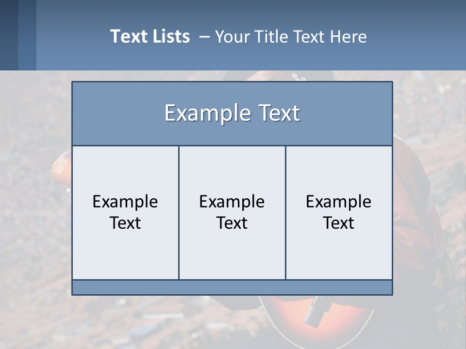 A Man With A Guitar On A Mountain Top PowerPoint Template