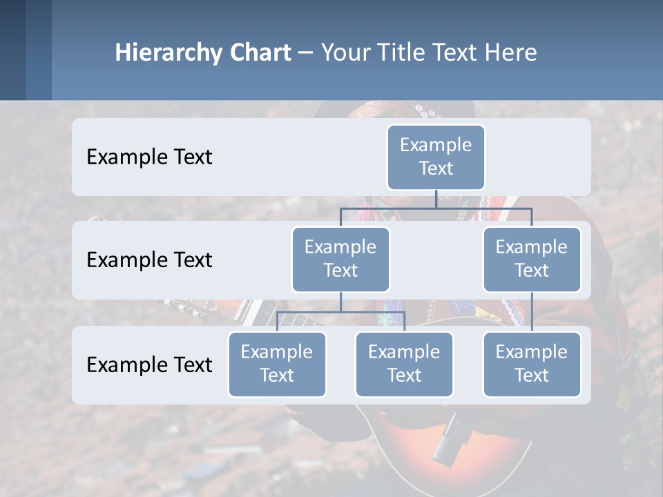 A Man With A Guitar On A Mountain Top PowerPoint Template