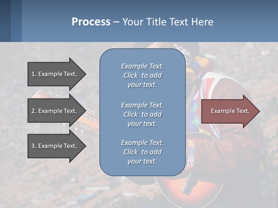 A Man With A Guitar On A Mountain Top PowerPoint Template