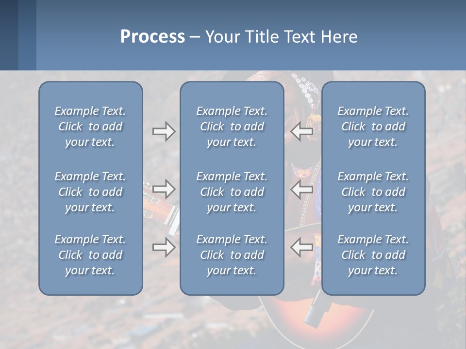 A Man With A Guitar On A Mountain Top PowerPoint Template