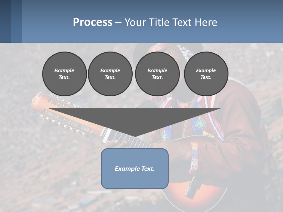 A Man With A Guitar On A Mountain Top PowerPoint Template
