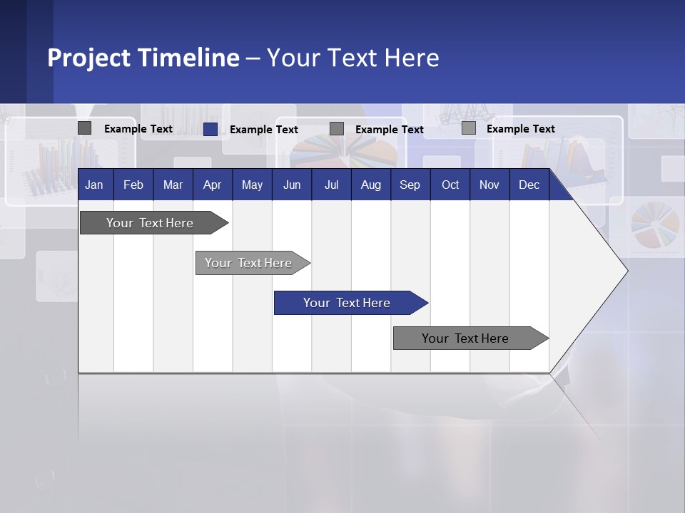 A Man In A Business Suit Touching A Screen With His Finger PowerPoint Template