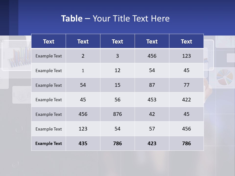 A Man In A Business Suit Touching A Screen With His Finger PowerPoint Template