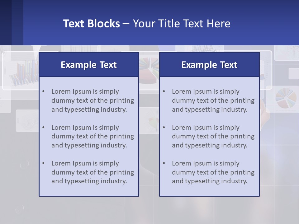 A Man In A Business Suit Touching A Screen With His Finger PowerPoint Template
