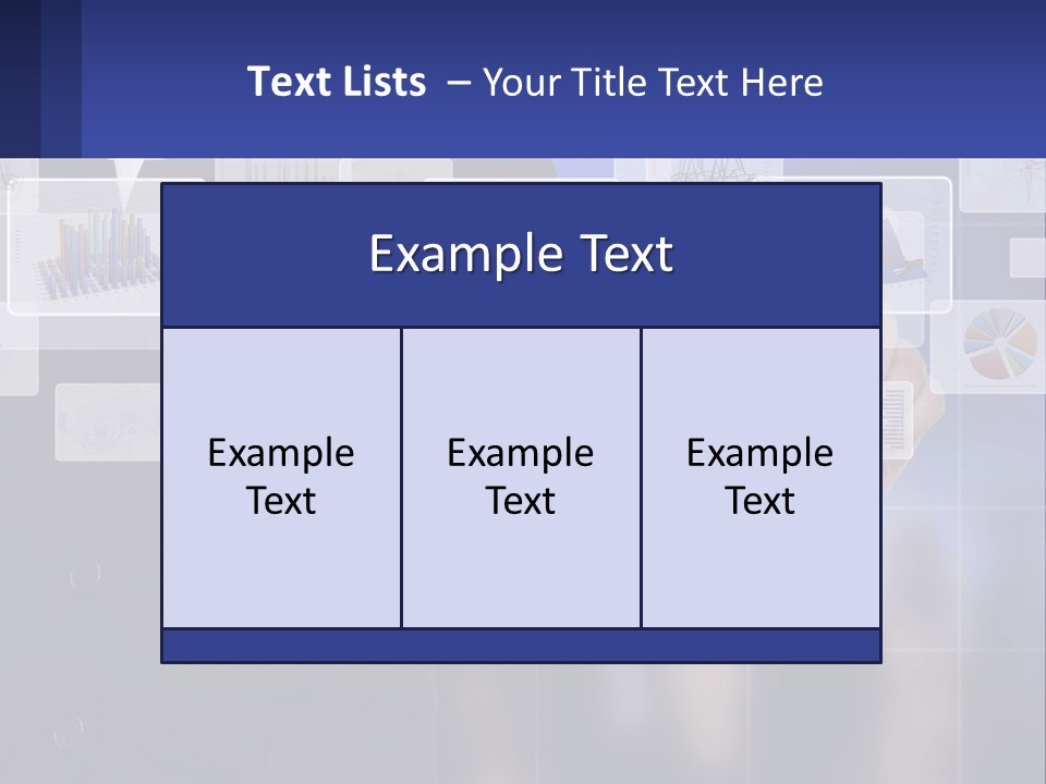A Man In A Business Suit Touching A Screen With His Finger PowerPoint Template