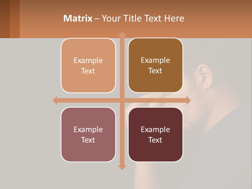A Man Holding His Hand To His Face PowerPoint Template