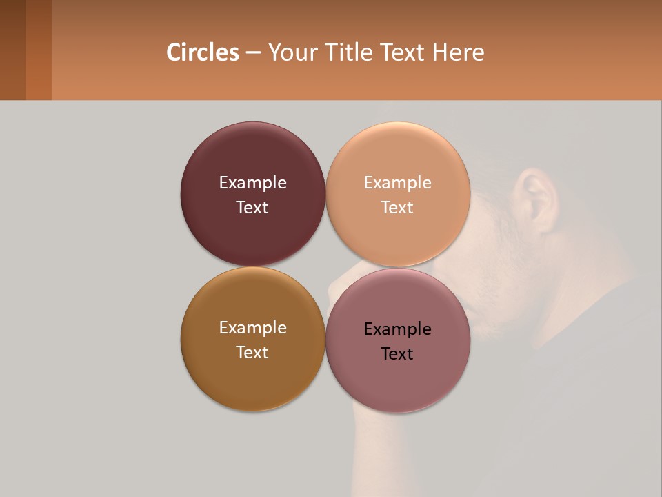 A Man Holding His Hand To His Face PowerPoint Template