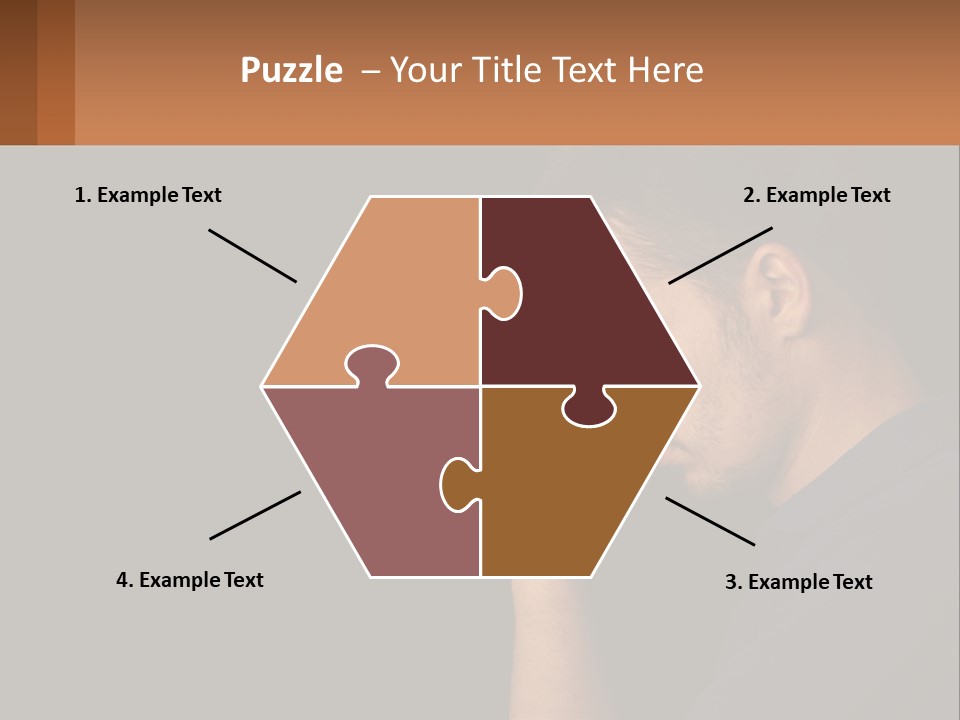 A Man Holding His Hand To His Face PowerPoint Template