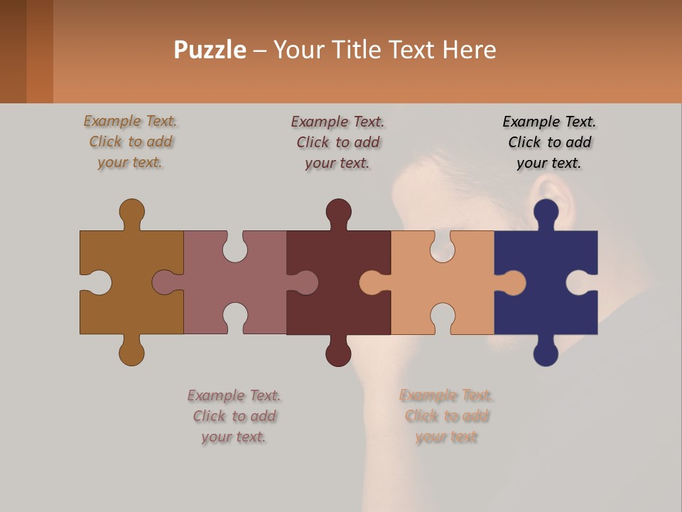 A Man Holding His Hand To His Face PowerPoint Template