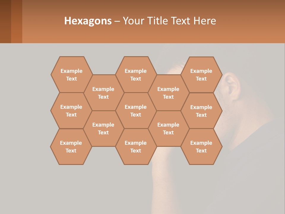 A Man Holding His Hand To His Face PowerPoint Template