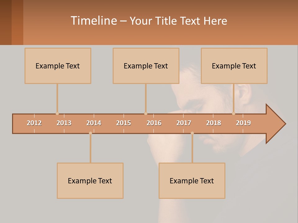 A Man Holding His Hand To His Face PowerPoint Template