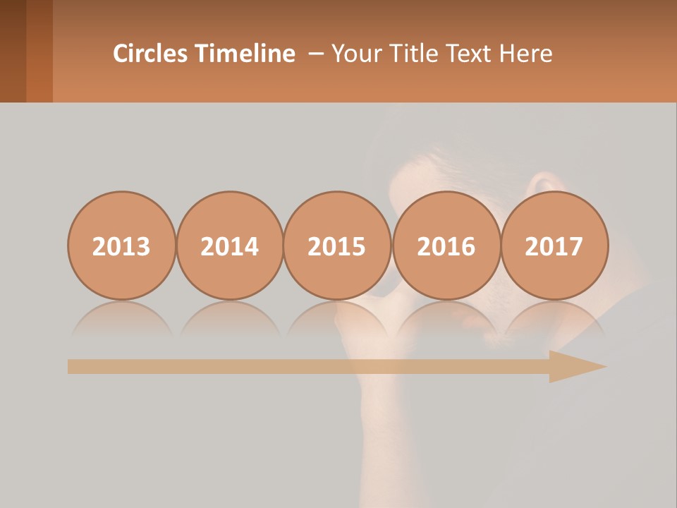 A Man Holding His Hand To His Face PowerPoint Template