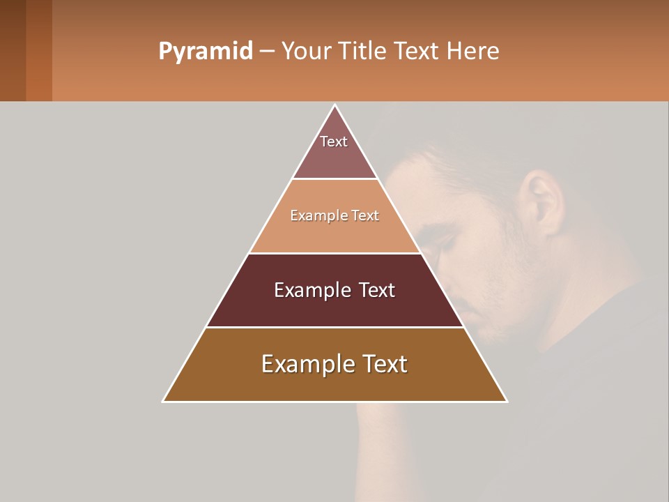 A Man Holding His Hand To His Face PowerPoint Template