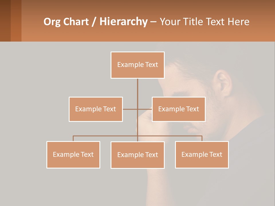 A Man Holding His Hand To His Face PowerPoint Template