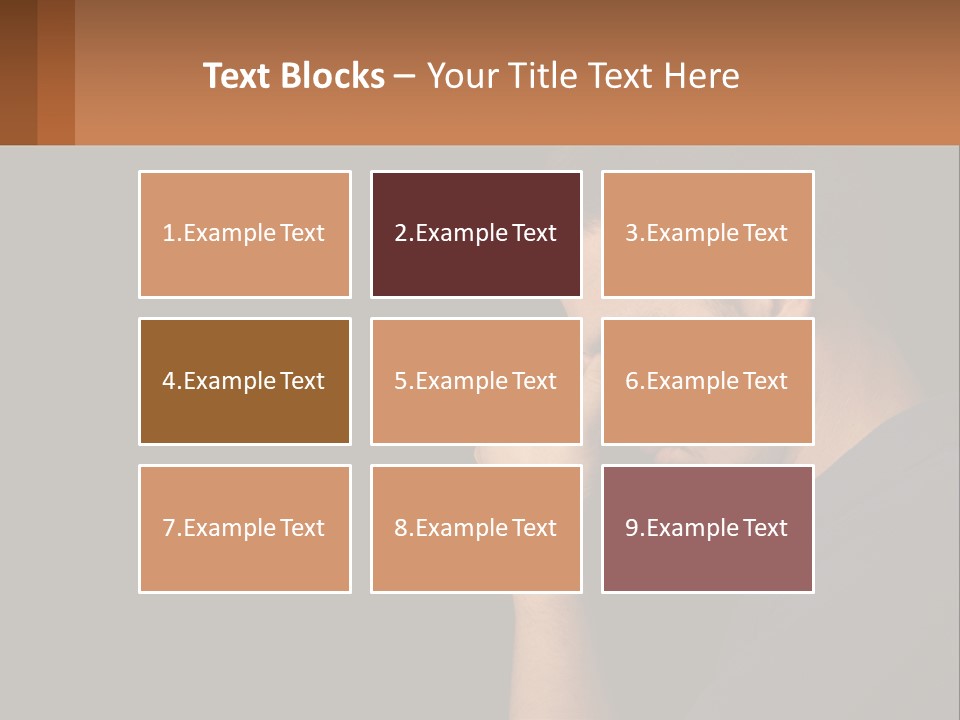 A Man Holding His Hand To His Face PowerPoint Template