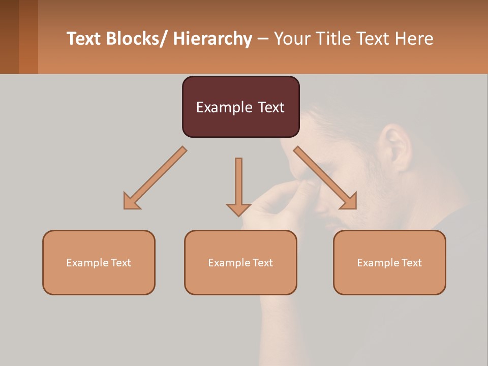 A Man Holding His Hand To His Face PowerPoint Template