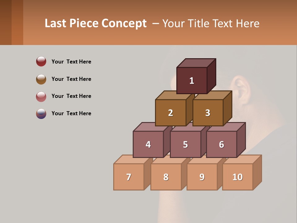 A Man Holding His Hand To His Face PowerPoint Template