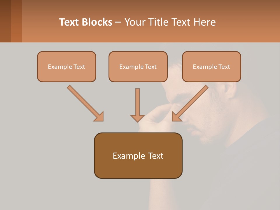 A Man Holding His Hand To His Face PowerPoint Template