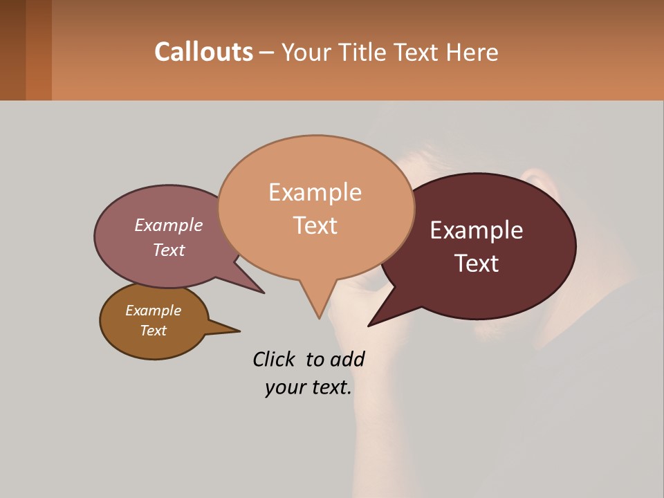 A Man Holding His Hand To His Face PowerPoint Template